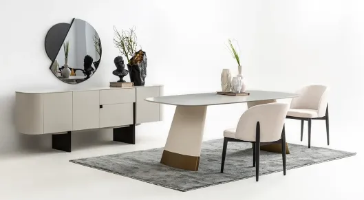 Product img 1, Delta Gri Yemek Odası Takımı